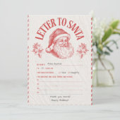 Personalized Official North Pole Letter From Santa 招待状 (スタンド正面)