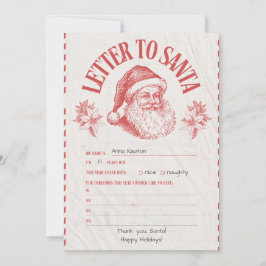 Personalized Official North Pole Letter From Santa 招待状