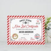 Personalized Official Santa Nice List Certificate (スタンド正面)