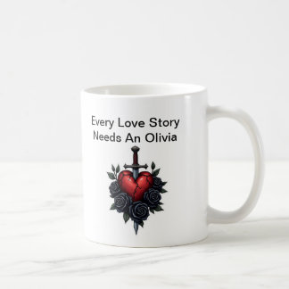 Personalized Olivia Mug – Cute Gift for Her コーヒーマグカップ