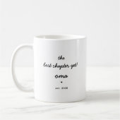 Personalized Oma Mug Best Chapter Yet コーヒーマグカップ (左)