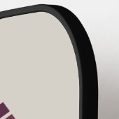 Personalized Ombre Monogram honeycomb hexagon ピックルボールラケット (左詳細)