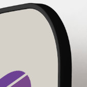 Personalized Ombre Monogram square ピックルボールラケット (左詳細)