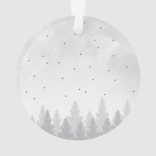 Personalized On Angels Wings オーナメント (裏面)