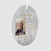 Personalized On Angels Wings Photo Ornament オーナメント (正面)
