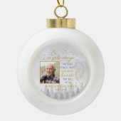 Personalized On Angels Wings Photo Ornament セラミックボールオーナメント (正面)