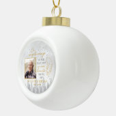 Personalized On Angels Wings Photo Ornament セラミックボールオーナメント (右)