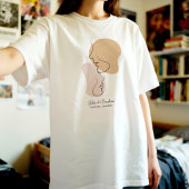 Personalized, One Line, Love, Boho, Arabic  Tシャツ