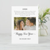 Personalized One-Photo New Year Card 2026 シーズンカード (スタンド正面)