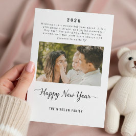 Personalized One-Photo New Year Card 2026 シーズンカード