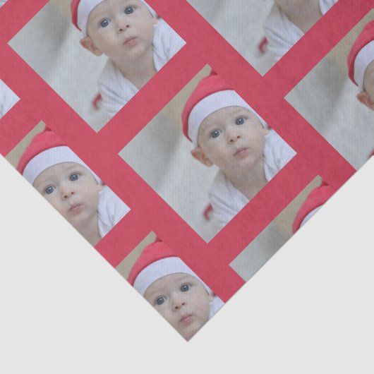 Personalized One Photo Pattern Holiday 薄葉紙 (詳細)