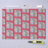 Personalized One Photo Pattern Holiday 薄葉紙 (クラフト)
