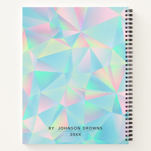 personalized opal notebook ノートブック (裏面)