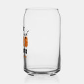 Personalized Orange Black Class of 2026 Graduation ガラス缶 (左)