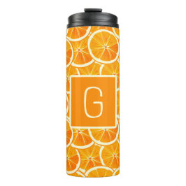 Personalized Orange Citrus Monogram  タンブラー