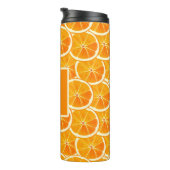 Personalized Orange Citrus Monogram タンブラー (回転右)