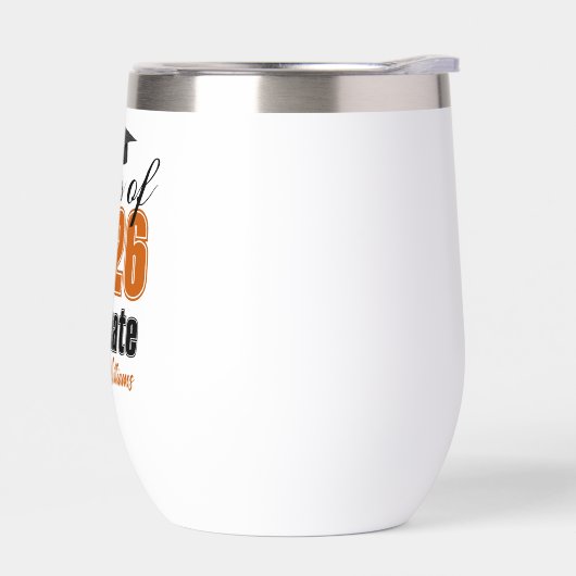 Personalized Orange Class of 2026 Graduation (左面)