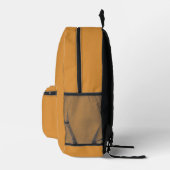 Personalized Orange Hiking Backpack for Men プリントバックパック (右)