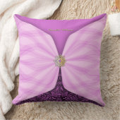 Personalized Orchid Pink Textile Illusion クッション (ブランケット)