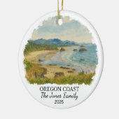 Personalized Oregon Coast Ornament, Oregon セラミックオーナメント (左)