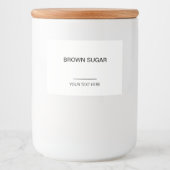 Personalized Organization Labels for Jars, Minimal フードラベル (正面)