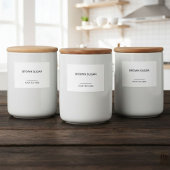 Personalized Organization Labels for Jars, Minimal フードラベル