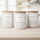 Personalized Organization Labels for Jars, Minimal フードラベル