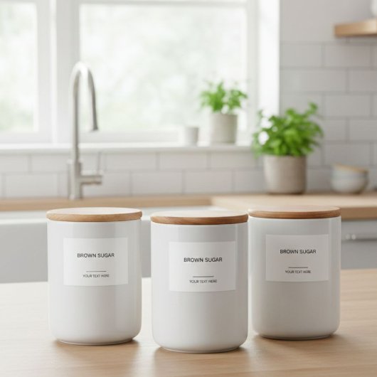 Personalized Organization Labels for Jars, Minimal フードラベル