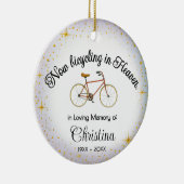 Personalized Ornament | Bicyclist "In Memory" セラミックオーナメント (右)