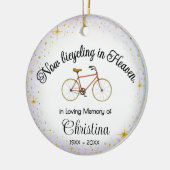 Personalized Ornament | Bicyclist "In Memory" セラミックオーナメント (左)