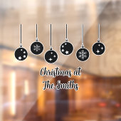 Personalized Ornament Christmas Window Cling ウィンドウサイン (シート2)