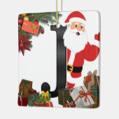 Personalized Ornament with Letter セラミックオーナメント (左)