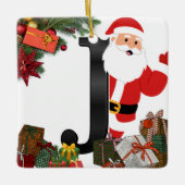 Personalized Ornament with Letter セラミックオーナメント (正面)