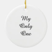 Personalized Ornament with Letter セラミックオーナメント (裏面)