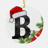 Personalized Ornament with Letter セラミックオーナメント (正面)