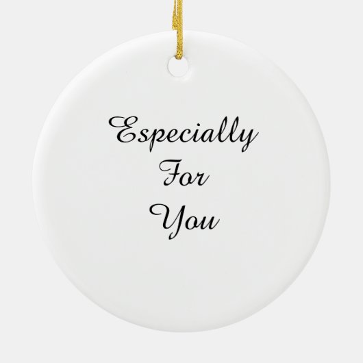 Personalized Ornament with Letter セラミックオーナメント (裏面)