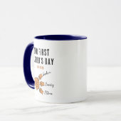 Personalized Our First Father’s Day Mug | New Dad マグカップ (正面左)