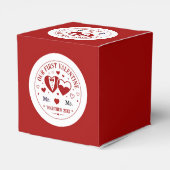 Personalized "Our First Valentine" Mr. & Ms.  フェイバーボックス (裏面サイド)