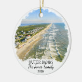 Personalized Outer Banks Ornament, North Carolina セラミックオーナメント (左)