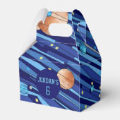Personalized Outer Space Galaxy Birthday THANK YOU フェイバーボックス (裏面サイド)