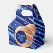 Personalized Outer Space Galaxy Birthday THANK YOU フェイバーボックス (正面サイド)