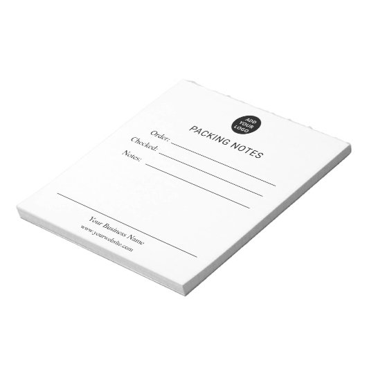 Personalized Packing Notes Notepad ノートパッド (回転)