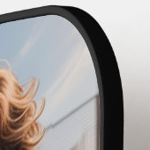 Personalized Paddle/Pickleball Star Caricature ピックルボールラケット (左詳細)