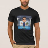 Personalized Paddle Player Cartoon Caricature Tシャツ (正面)