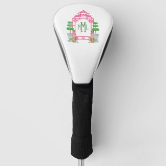Personalized Pagoda Monogram golf head cover ゴルフヘッドカバー