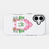 Personalized Pagoda Monogram iPhone 16 tough case iPhone 16ケース (裏面横)