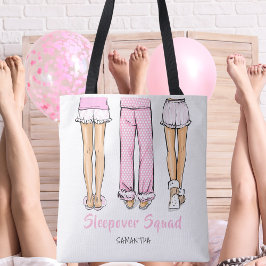 Personalized Pajama Party Trendy Sleepover Favor トートバッグ