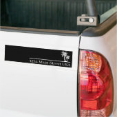 Personalized Palm Tree Mailbox Decal:Custom Street バンパーステッカー (トラック上)