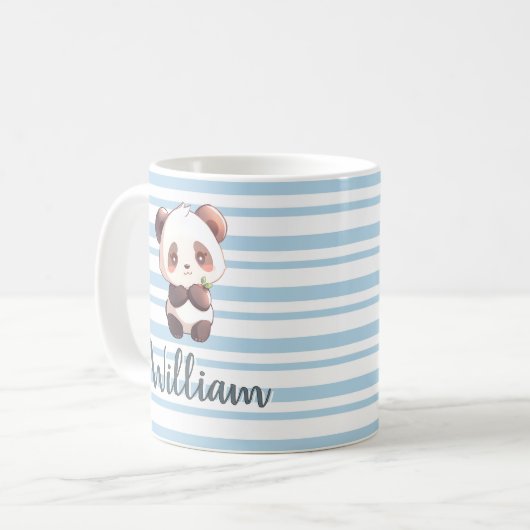 Personalized Panda Mug コーヒーマグカップ (正面左)