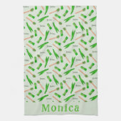 Personalized Pandan Leaf  キッチンタオル (縦)